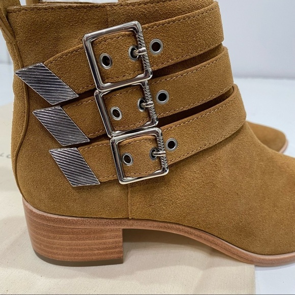 NWT Loeffler Randall Nash Suede Ankle Boots Size 6 - Picture 10 of 14
